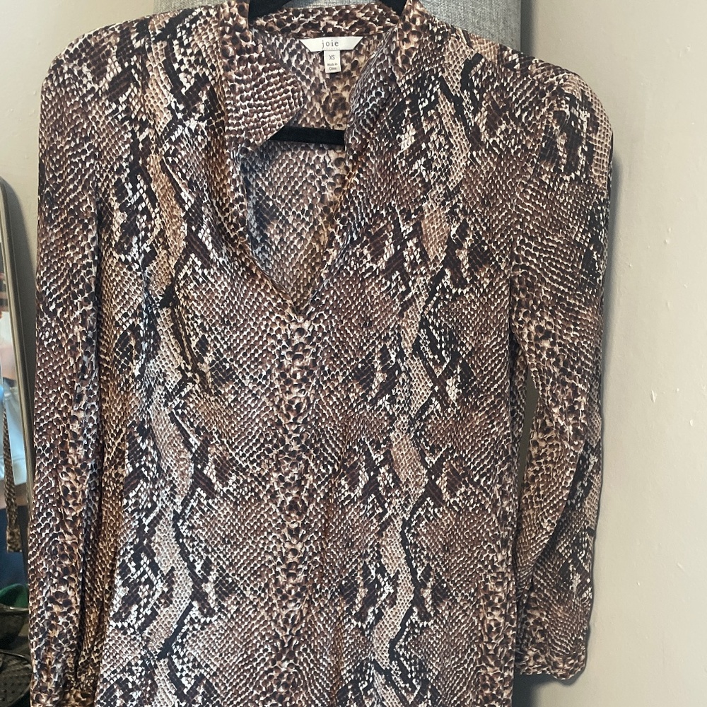 Joie Snakeprint Dress - XS